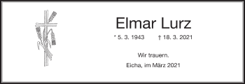 Anzeige von Elmar Lurz von MGO