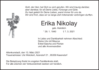 Anzeige von Erika Nikolay von MGO