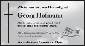 Anzeige von Georg Hofmann von MGO