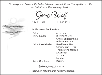 Anzeige von Georg Wolf von MGO