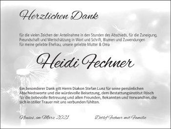 Anzeige von Heidi Fechner von MGO