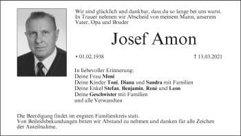 Anzeige von Josef Amon von MGO