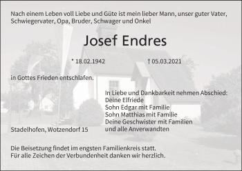 Anzeige von Josef Endres von MGO