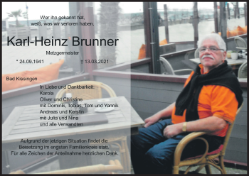 Anzeige von Karl-Heinz Brunner von MGO