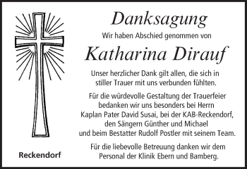 Anzeige von Katharina Dirauf von MGO