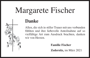 Anzeige von Margarete Fischer von MGO
