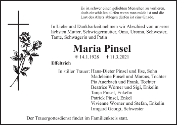 Anzeige von Maria Pinsel von MGO