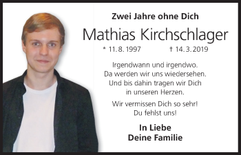 Anzeige von Mathias Kirchschlager von MGO
