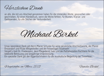 Anzeige von Michael Birkel von MGO