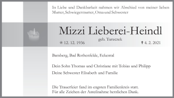 Anzeige von Mizzi Lieberei-Heindl von MGO