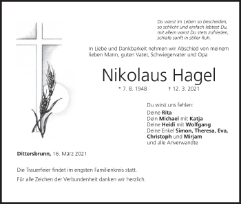 Anzeige von Nikolaus Hagel von MGO