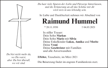 Anzeige von Raimund Hummel von MGO