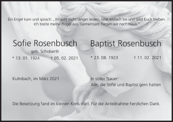 Anzeige von Sofie Rosenbusch von MGO
