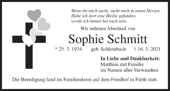 Anzeige von Sophie Schmitt von MGO