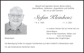 Anzeige von Stefan Kleinhenz von MGO