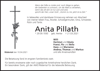 Anzeige von Anita Pillath von MGO