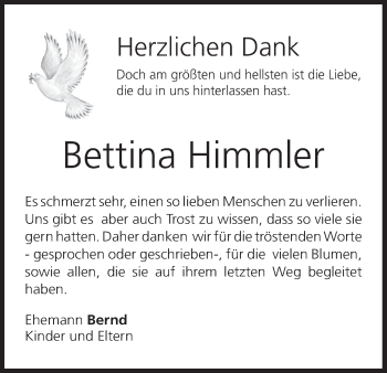 Anzeige von Bettina Himmler von MGO