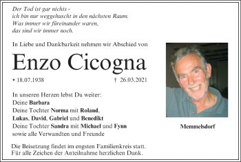 Anzeige von Enzo Cicogna von MGO