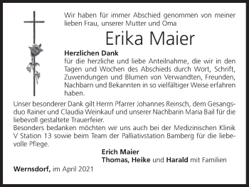 Anzeige von Erika Maier von MGO