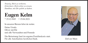 Anzeige von Eugen Kelm von MGO