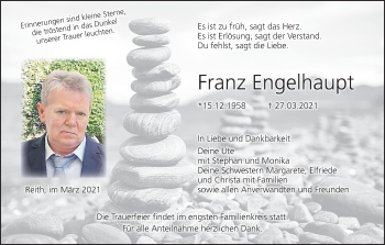 Anzeige von Franz Engelhaupt von MGO