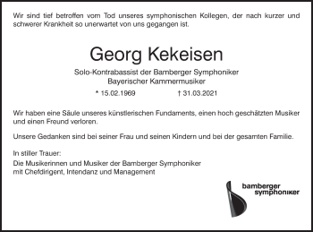 Anzeige von Georg Kekeisen von MGO
