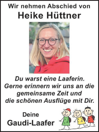 Anzeige von Heike Hüttner von MGO