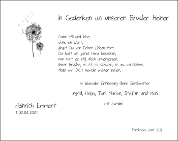 Anzeige von Heinrich Emmert von MGO