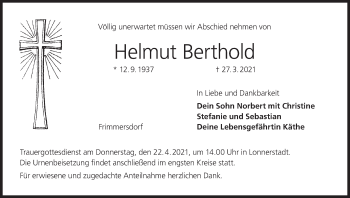 Anzeige von Helmut Berthold von MGO