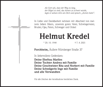 Anzeige von Helmut Kredel von MGO