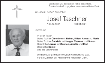 Anzeige von Josef Taschner von MGO
