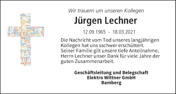 Anzeige von Jürgen Lechner von MGO