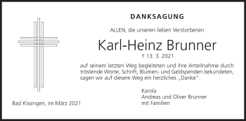Anzeige von Karl-Heinz Brunner von MGO