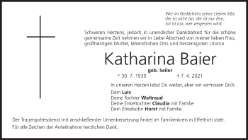 Anzeige von Katharina Baier von MGO