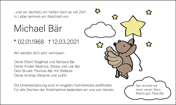 Anzeige von Michael Bär von MGO