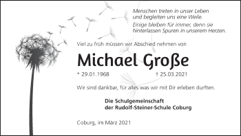 Anzeige von Michael Große von MGO