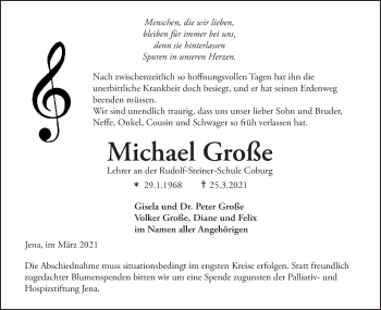 Anzeige von Michael Große von MGO