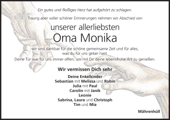 Anzeige von Monika Beil von MGO