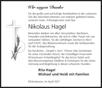 Anzeige von Nikolaus Hagel von MGO