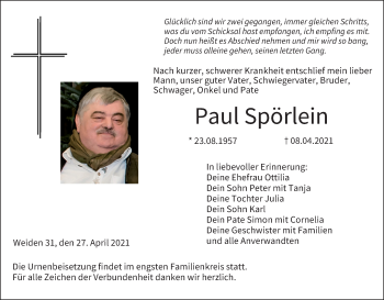 Anzeige von Paul Spörlein von MGO