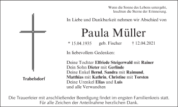 Anzeige von Paula Müller von MGO
