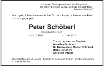 Anzeige von Peter Schöberl von MGO
