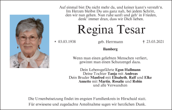 Anzeige von Regina Tesar von MGO