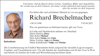 Anzeige von Richard Brechelmacher von MGO