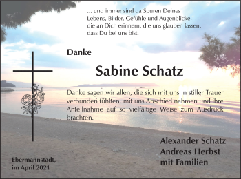 Anzeige von Sabine Schatz von MGO