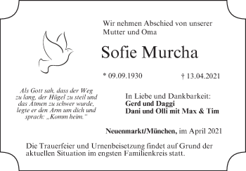 Anzeige von Sofie Murcha von MGO