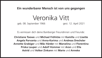 Anzeige von Veronika Vitt von MGO