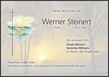 Anzeige von Werner Steinert von MGO