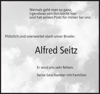 Anzeige von Alfred Seitz von MGO