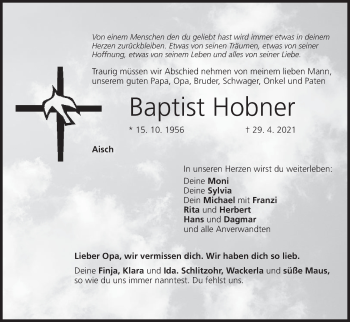 Anzeige von Baptist Hobner von MGO